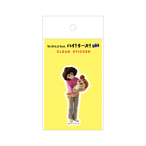 クレヨンしんちゃん クリアステッカー ハイ！チーズ！ みさえ